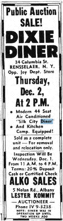 dixie Diner Auction